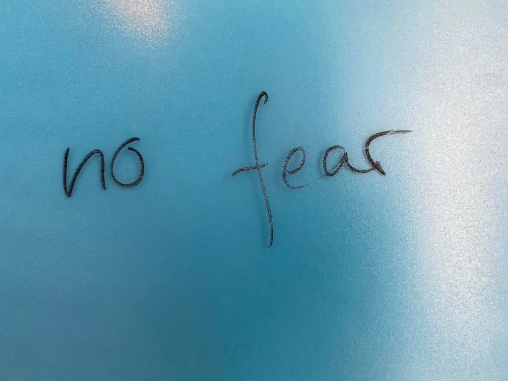 no fearの文字